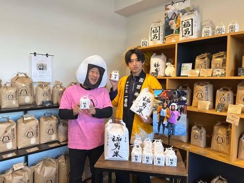 今年の一番福「大岸史弥さん」が京阪米穀にやって来た！　～大阪　寝屋川　お米屋さん～